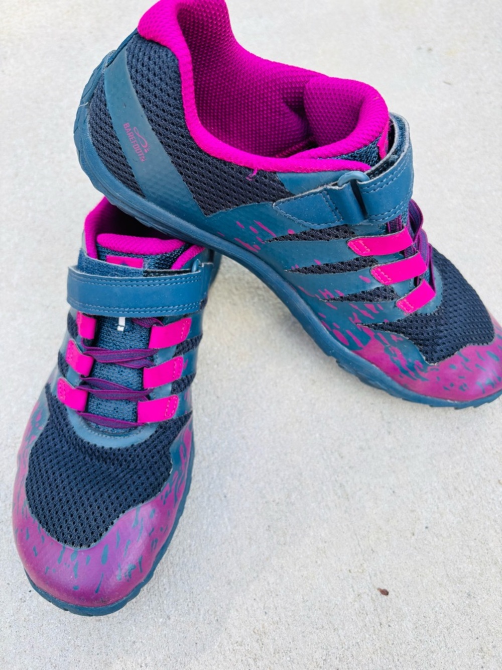 Merrell Women’s size 7 Trail Glove 5 Purple Navy Blue Low Top Comfort Sneakers - Picture 4 of 9